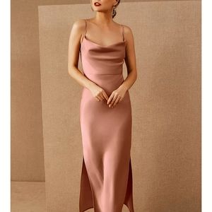 BHLDN Satin Cali Dress in Sedona Sunset fits size 6-8 (size 14 on tag)